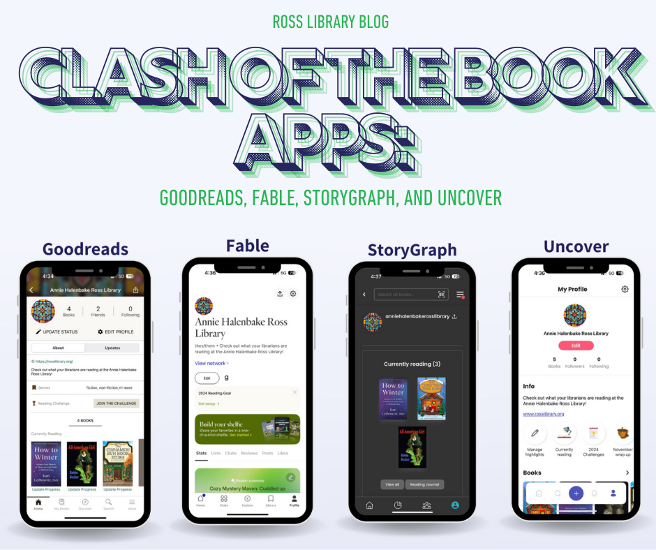 Clash of the Book Apps: Goodreads, Fable, StoryGraph, and Uncover