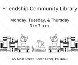 FCL Hours are Monday, Tuesday, and Thursday 3 to 7 p.m.